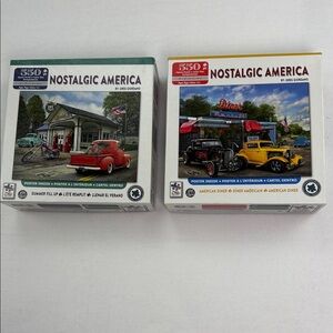 Nostalgic America Puzzle Set of Two by The Jigsaw Puzzle Factory